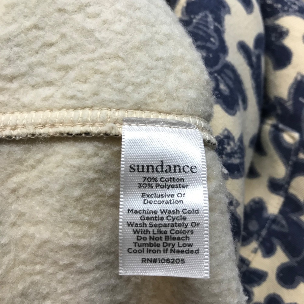 Sundance Sweatpants Joggers Pants Womens Size L Boho Hippie Romilly Blue Cream - Picture 5 of 13